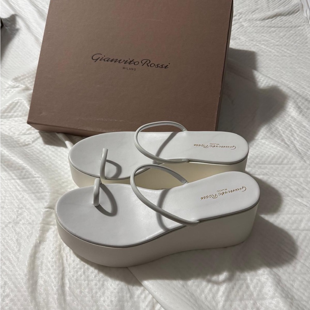 Gianvito Rossi Women's White Platform Sandals